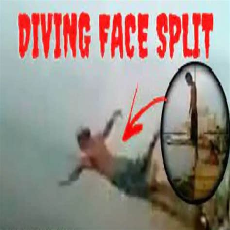 Yang wanted to make a leap from the top of the cliff below the beach, then someone inside. . Split face diving accident face